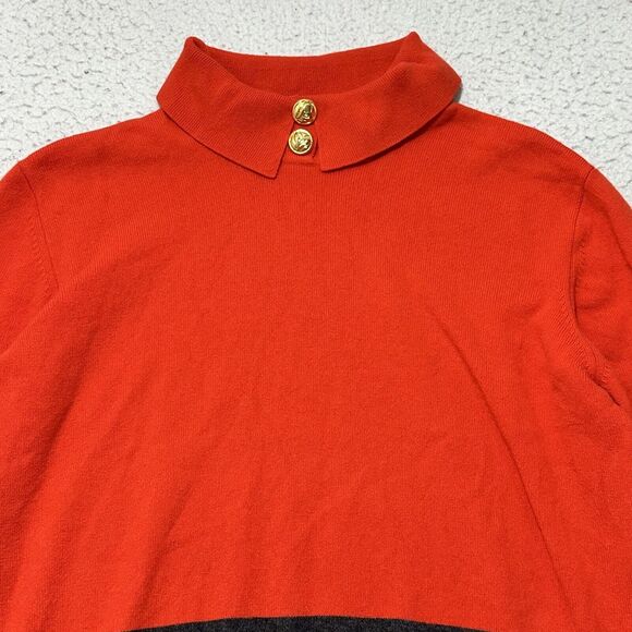 Vintage Escada Margaretha Ley Womens 40 Wool + Cashmere Collared Sweater Germany - Picture 2 of 13